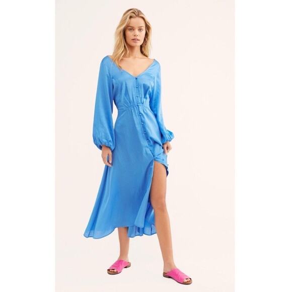 Free People Later Days Midi Dress - Picture 2 of 6